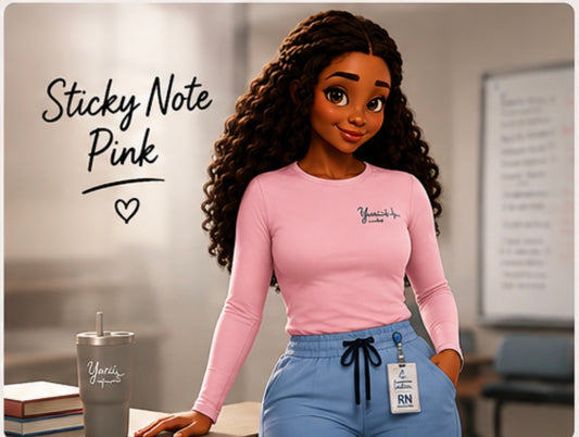 Sticky note pink